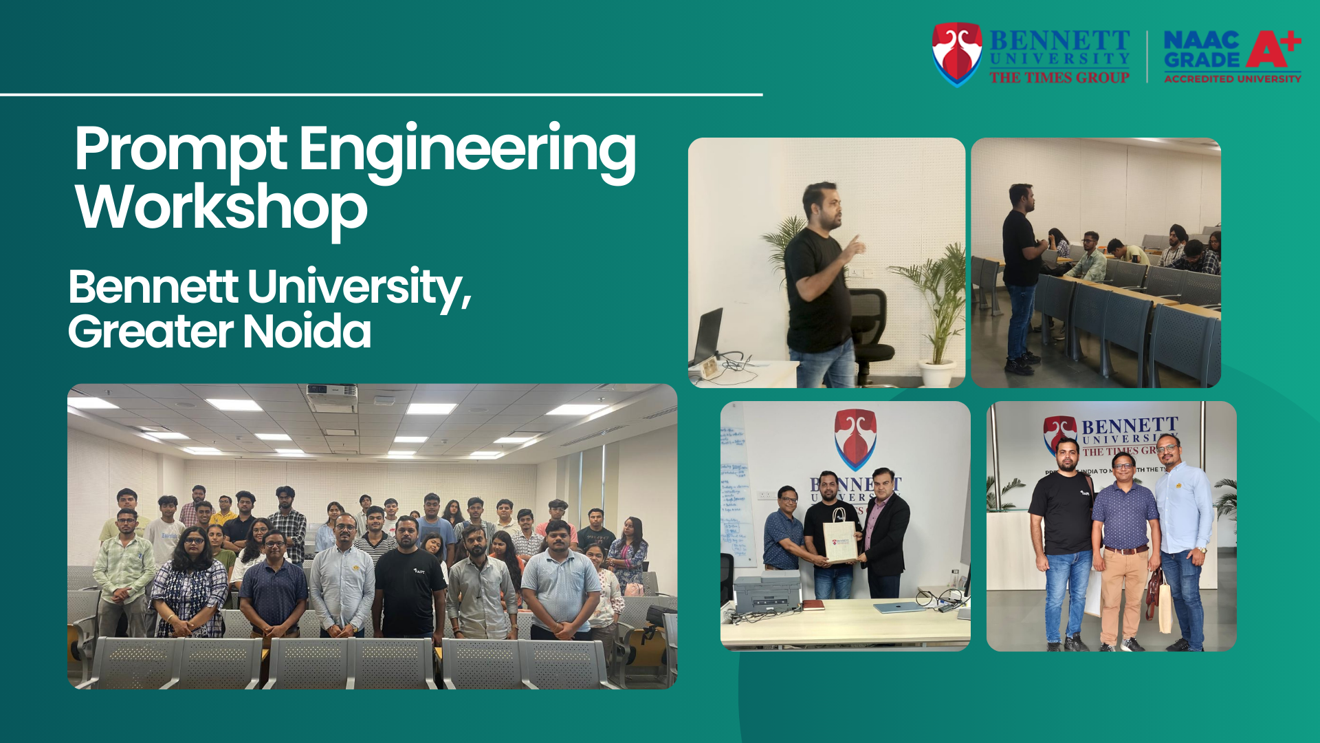 Ai Prompt engineering workshop Bennett University noida