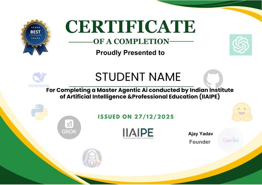 Certification Of Completion